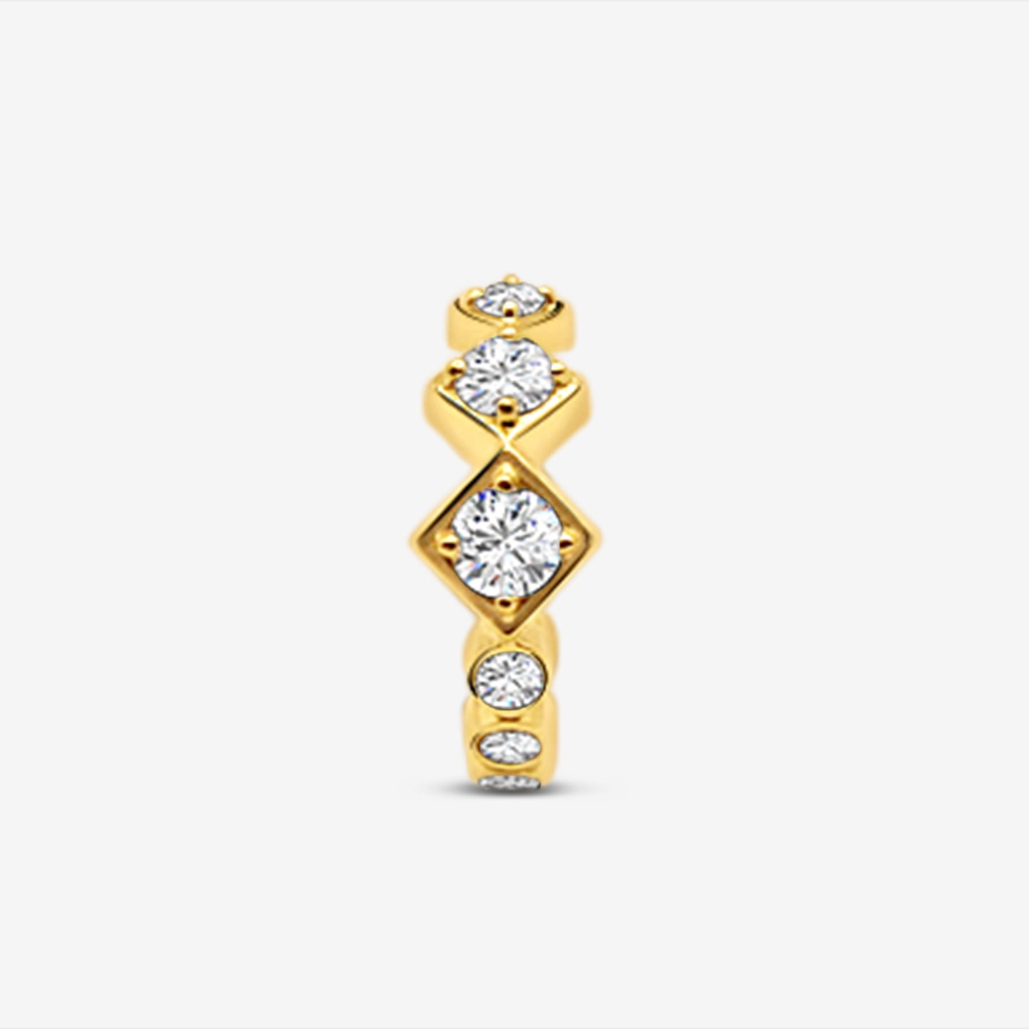 Sparkling Squares Ring