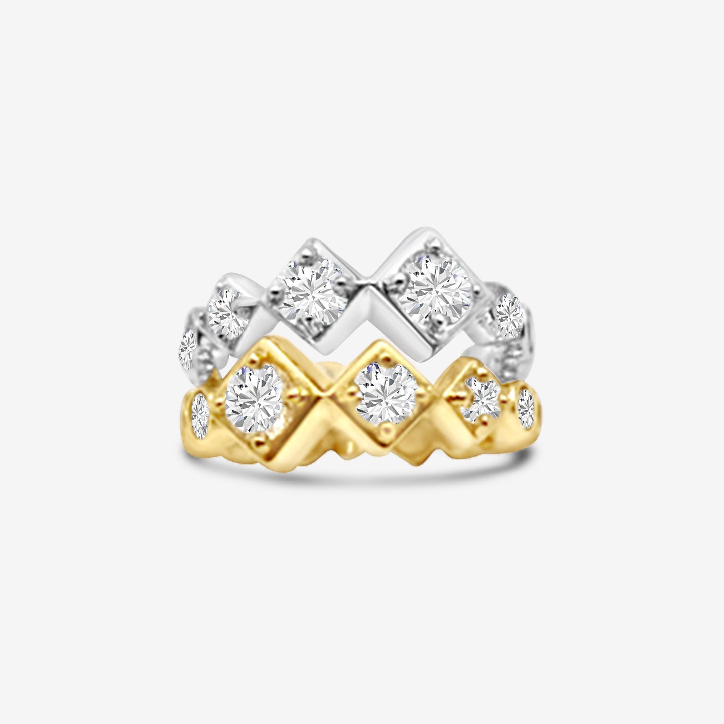 Sparkling Squares Ring