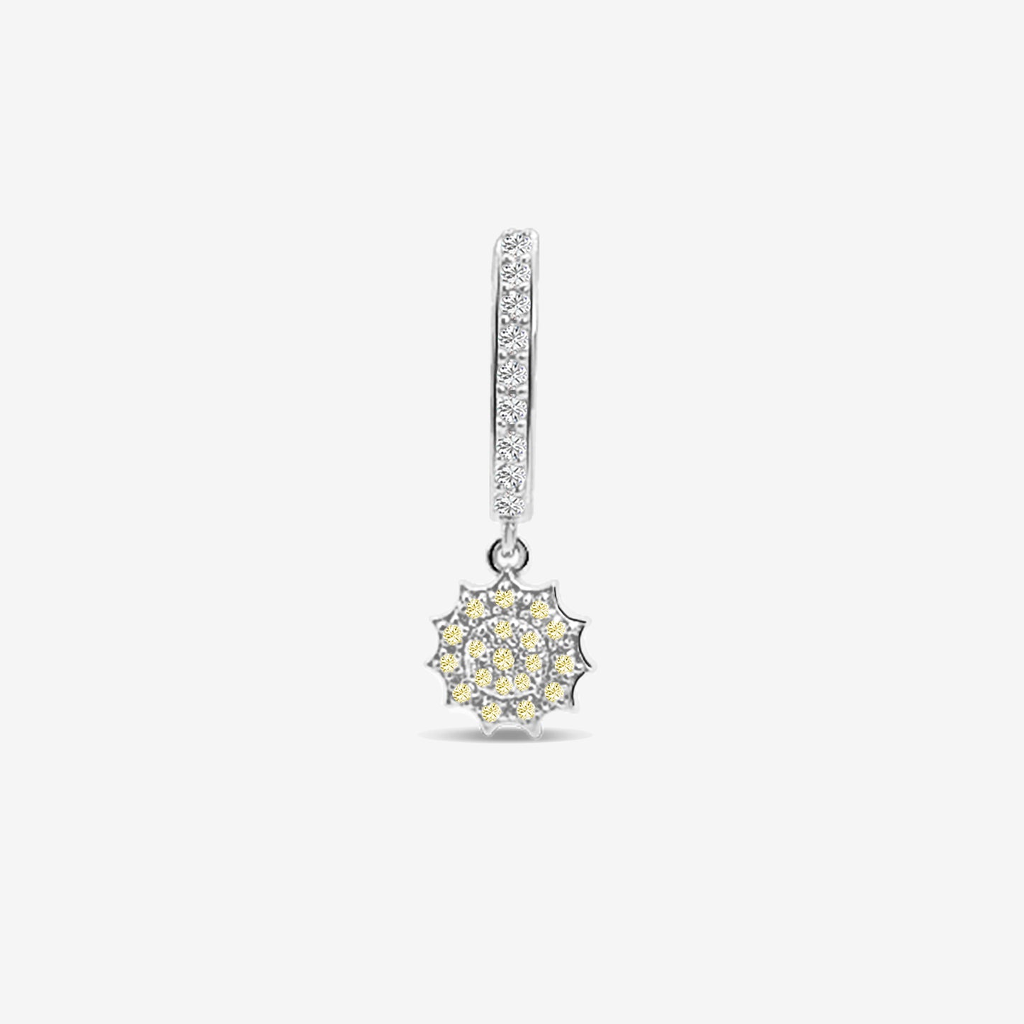 Symbol Single Hoop - Sun Silver