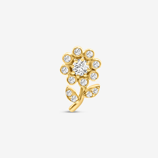 Single Flower Stud - Left