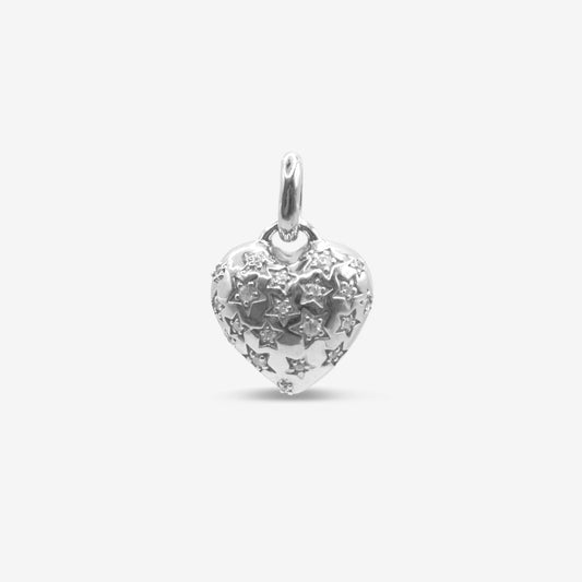 Heart Star Pendant Silver
