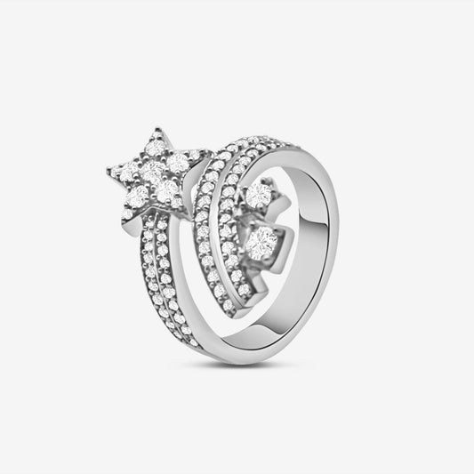 Shooting Star Ring Silver
