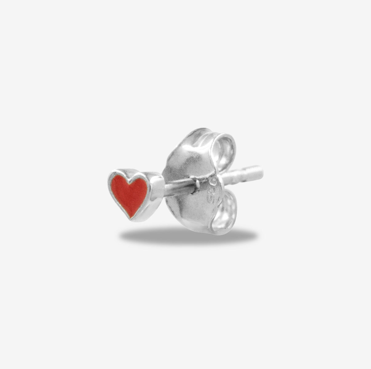 Mini Heart Stud Silver