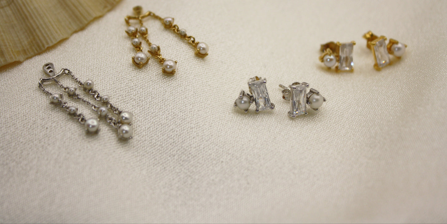 Baquette Stud Earrings