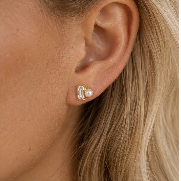 Baguette Stud Earrings