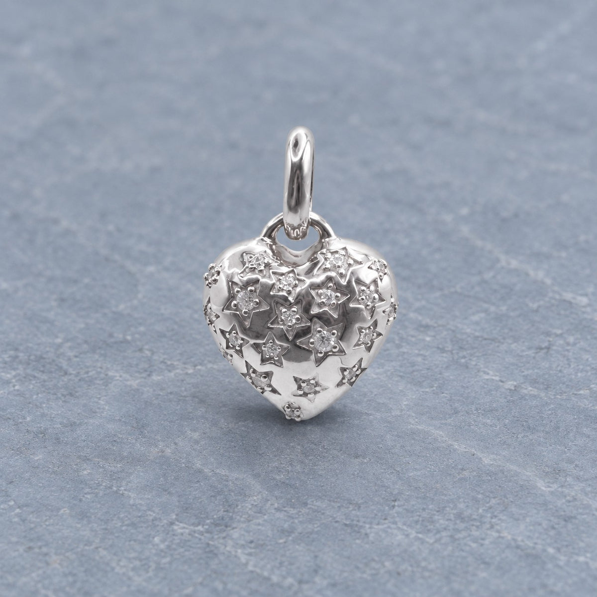 Heart Star Pendant Silver