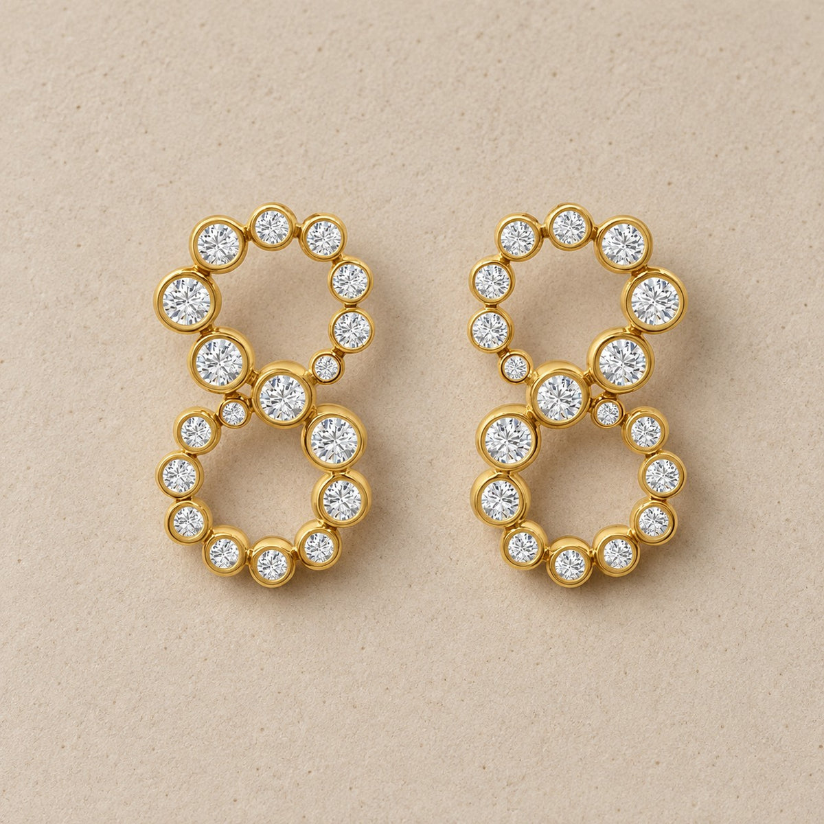 Infinity Large Earrings