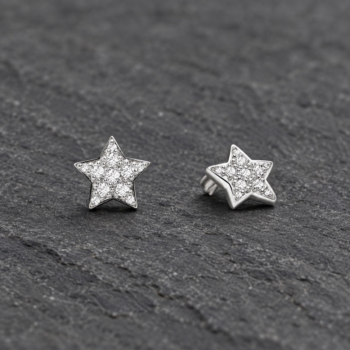 Pavé Star Large Silver