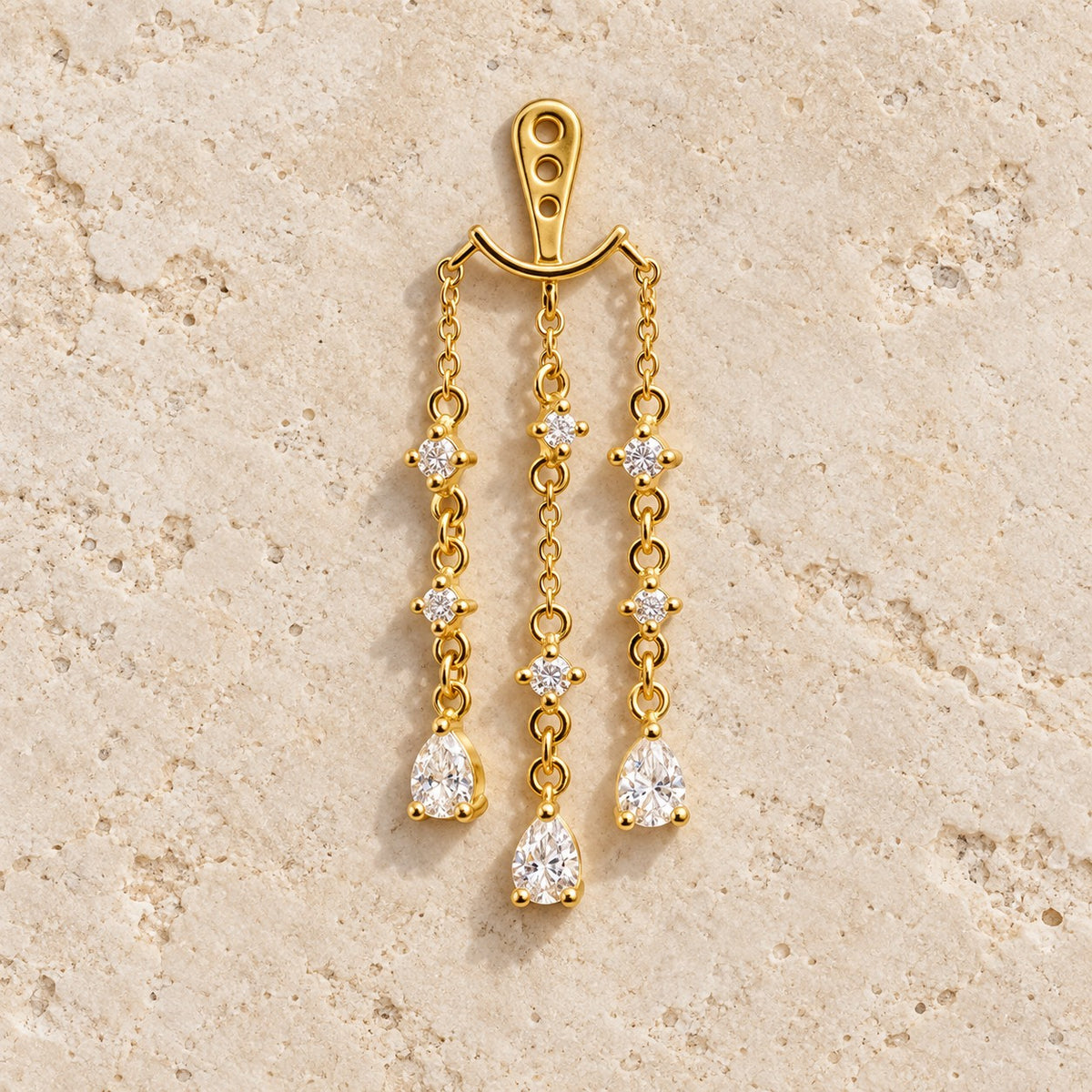 Single Sparkling Earring Jacket
