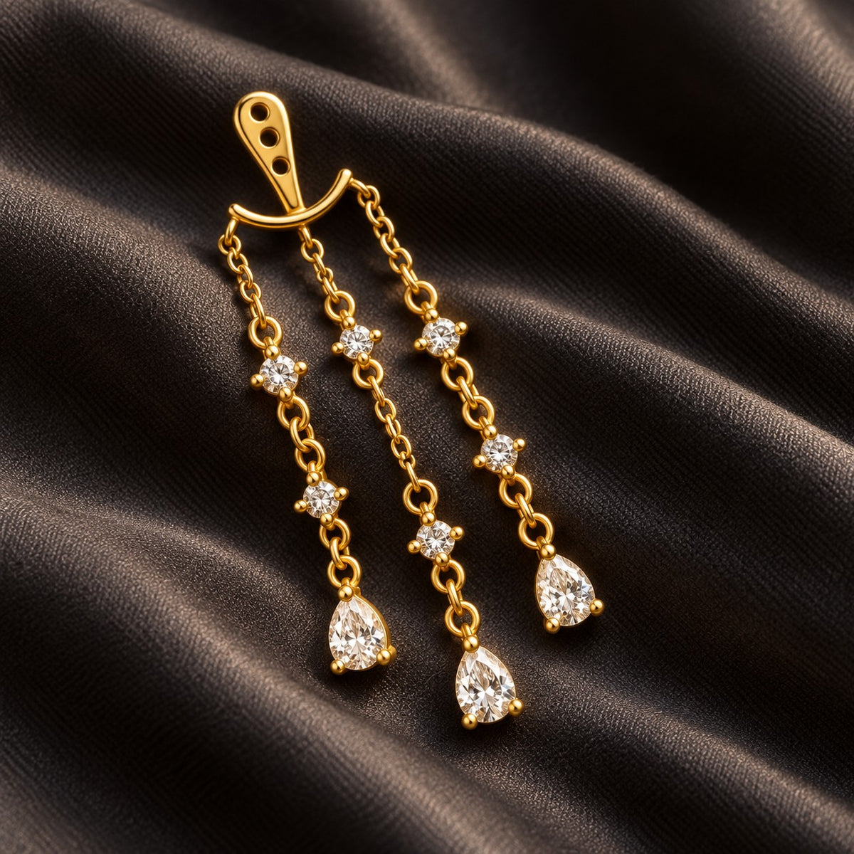 Single Sparkling Earring Jacket